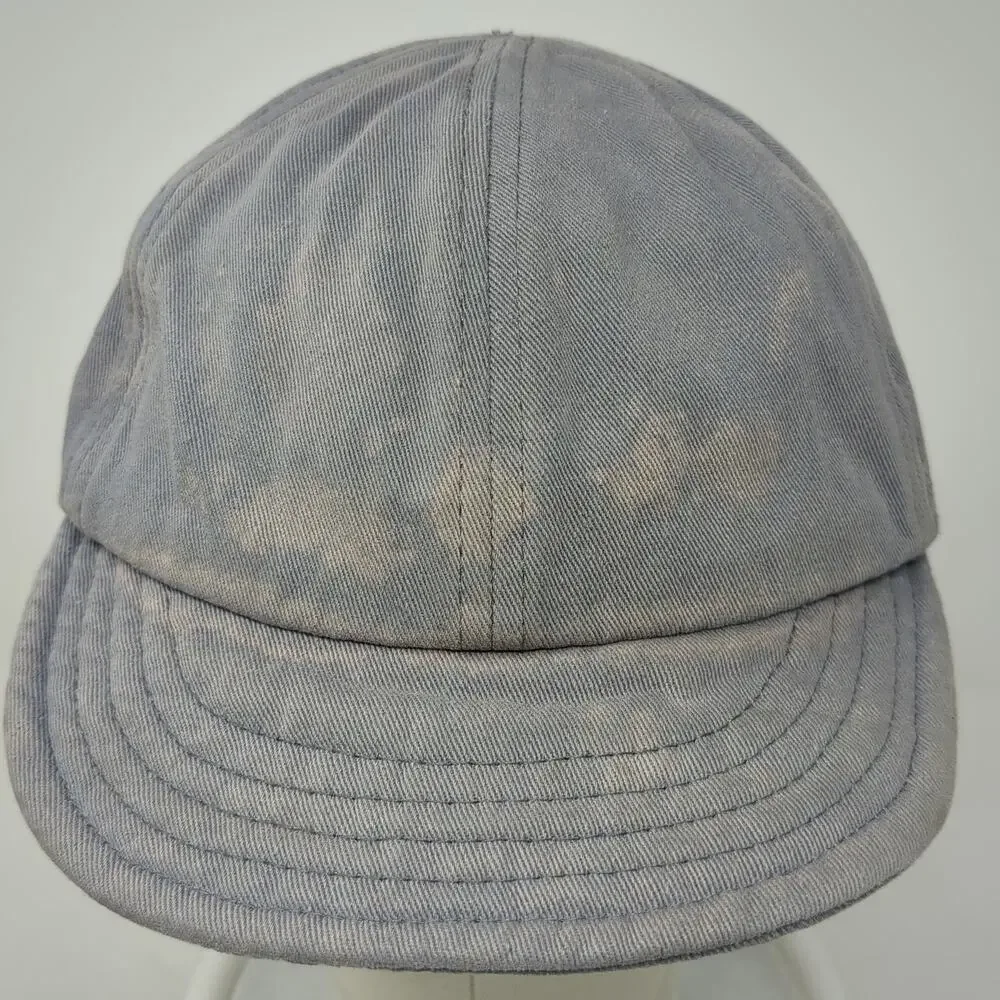 Gegeen Domog Baseball Cap Gray One Size Distressed Short Brim Toggle Strap Hat